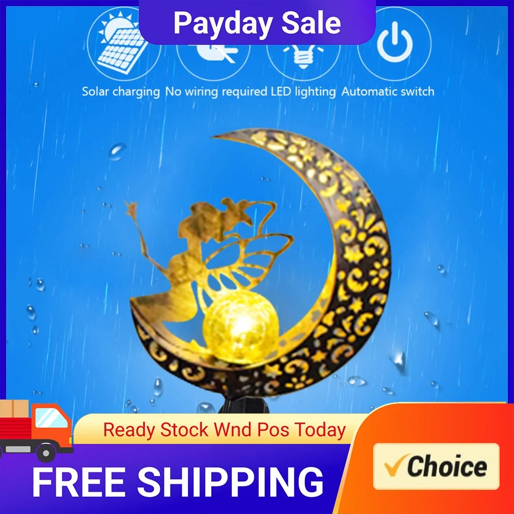 LED Decorative Pathway Landscape Lights Waterproof Fairy Path Yard Lights Easy Installation Solar Automatic Switch for Courtyard