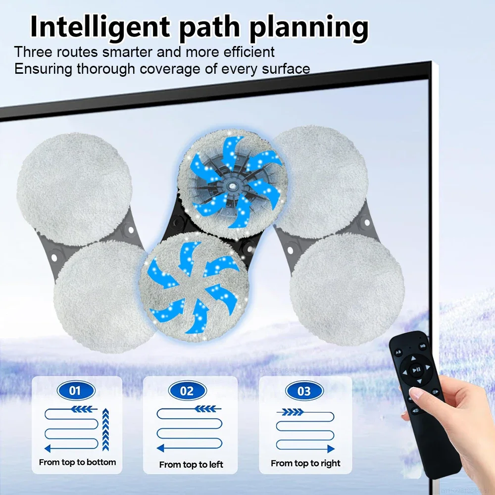 Window Cleaner Robot Smart Glass Window Cleaning Robot Electric Windows Cleaner Window Washer Robot with Remote Control