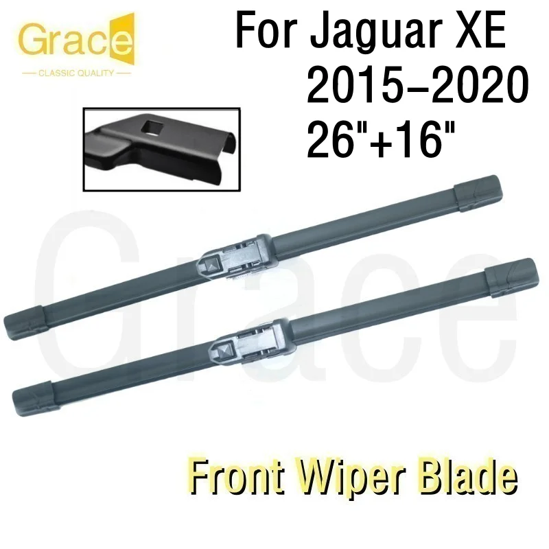 

For Jaguar XE Wiper Blade 26"+16“ Car Windshield Windscreen Rubber 2015 2016 2017 2018 2019 2020