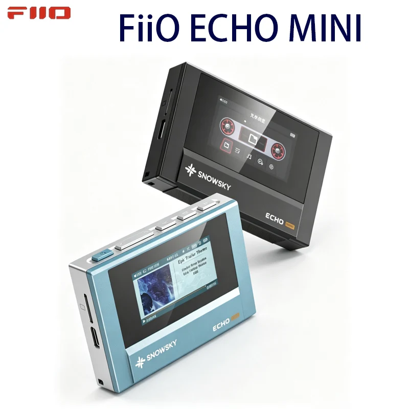FiiO SnowSky Echo Mini High-Definition Color Screen True Bluetooth MP3 Player Pure Music Player 15-hour playback Headphone gift