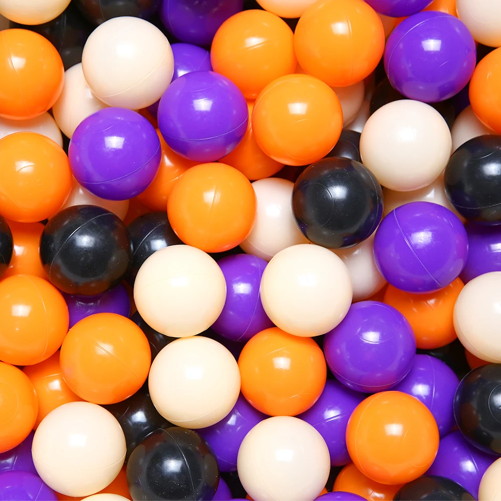 ลูกบอลสำหรับสระบอล ขนาด 5.5 ซม. 100 ลูก ลูกบอลตกแต่งฮาโลวีน ของเล่นเด็ก อุปกรณ์จัดงานปาร์ตี้สนุกๆ ของเล่นเสริมพัฒนาการ