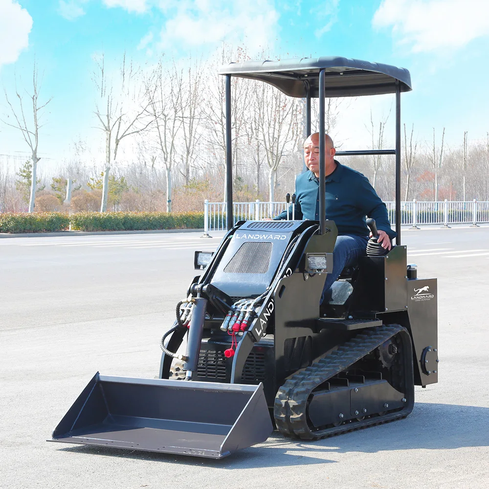 Europe S490R Ride-On Wheel/Track Skid Steer Loader 24HP Max Load 350kg Mini Loader 920kg Farm Mini Skid Steer Loader Customized