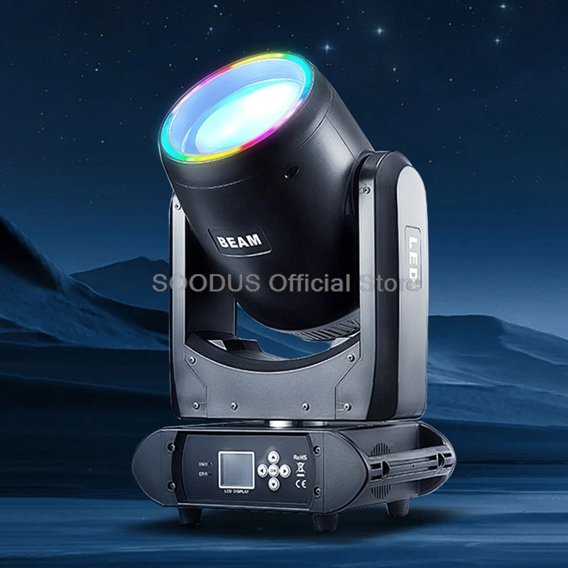 

LED Moving Head Beam Light Smart DMX512 RDM Control Stage Light Dynamic Lighting Effect Spotlights for Wedding Show DJ Disco KTV