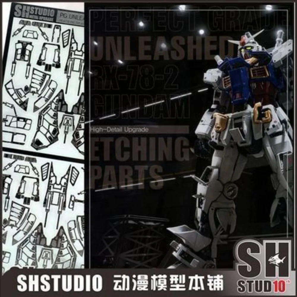 SH STUDIO Anime PG 1/60 RX-78-2 PGU GAODA Detail Explosive Armor Etching Film Modification Action Toy Figures Gift