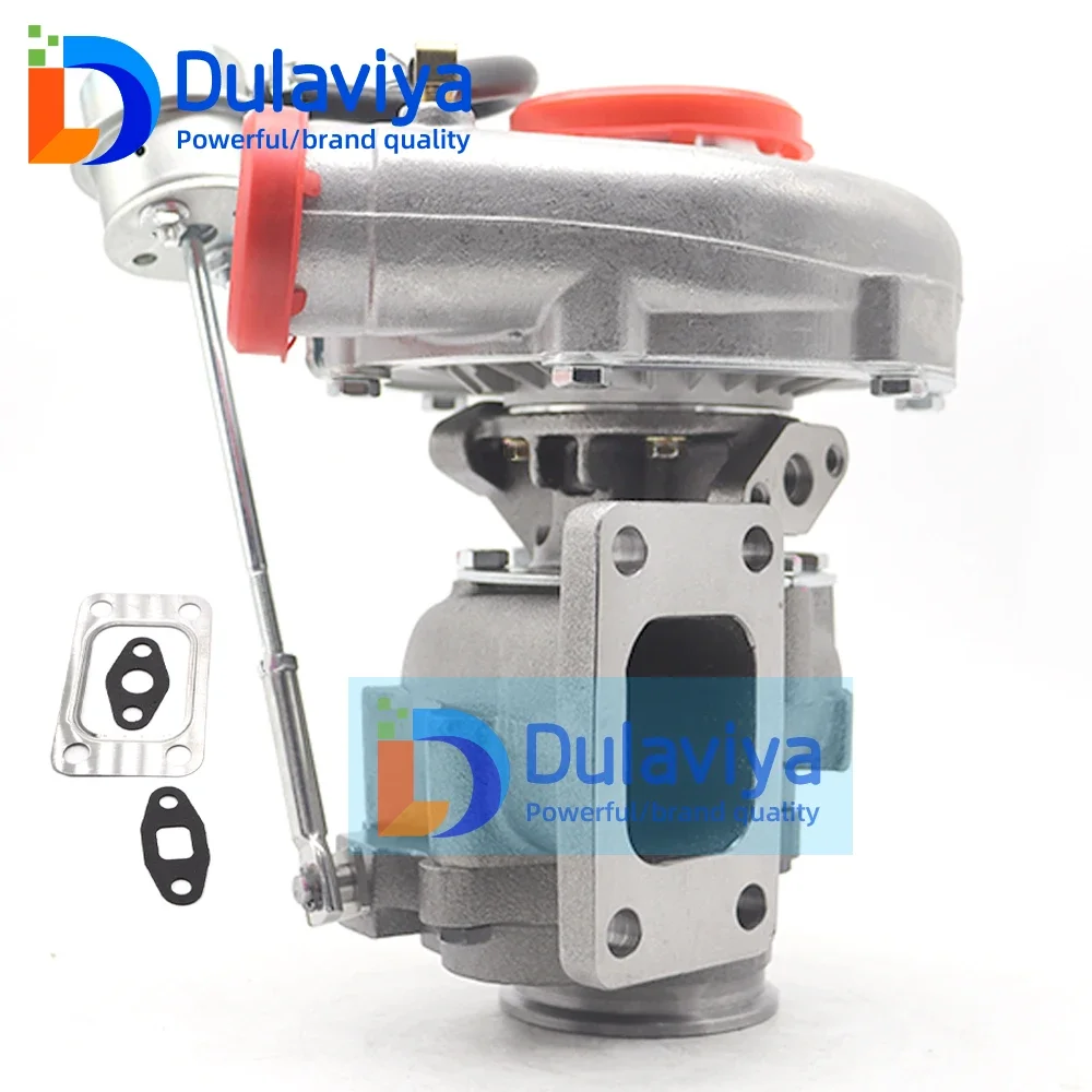 For 1.5L to 2.5L 400HP Flange Turbine A/R .63 Comp A/R .60 Oil Cool Turbocharger NEW T3 T4 T04E .57 A/R Universal Turbo