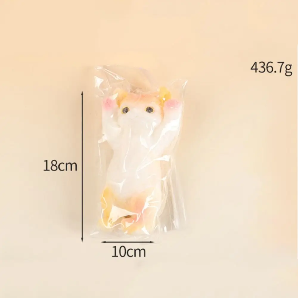 Pretend Play Slow Rebound Cat Doll Squeeze Toy Animal Cartoon Simulation Cat Squeeze Toys Soft Mini Cat Fidget Toy for Kids
