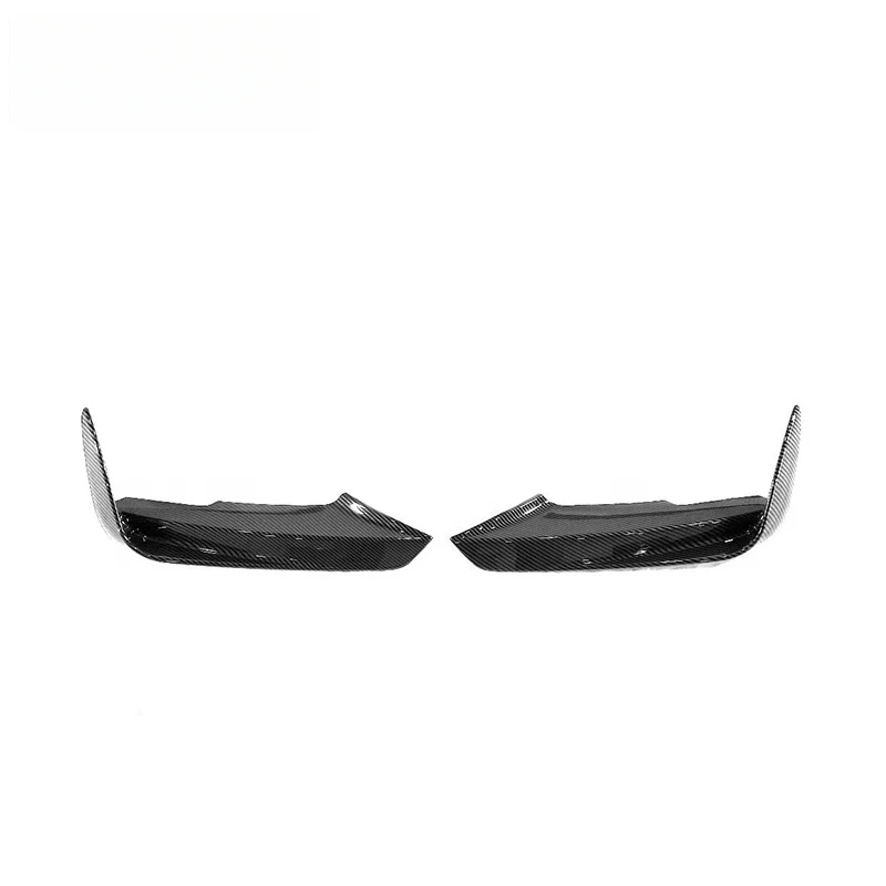 vMAD Style 3-Piece Front Lip Splitter  Only For M-Tech MT Sport Bumper, PP Primer / Gloss Wet Carb