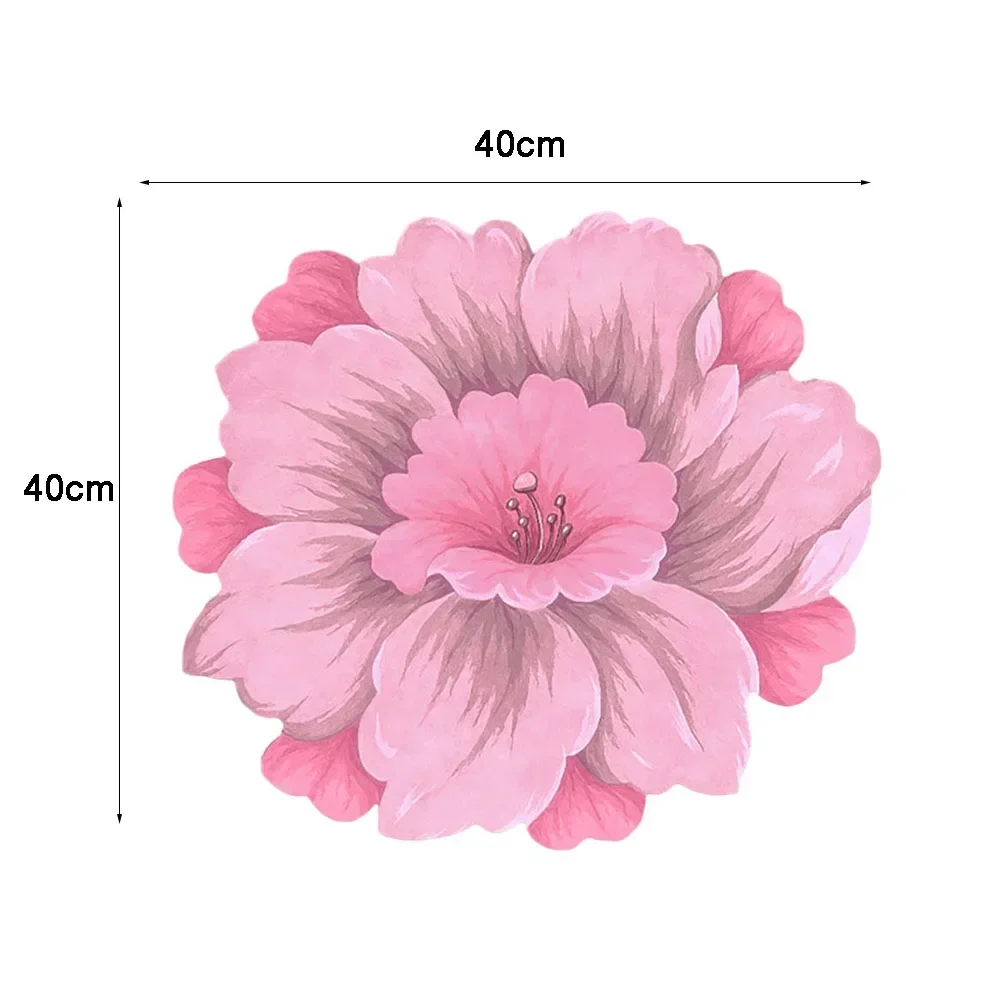 Flower Carpet Crystals Velvet Carpet Floral Living Room Bedroom Room Non-slip Soft Mat Washable Mat Anti Fouling Carpet