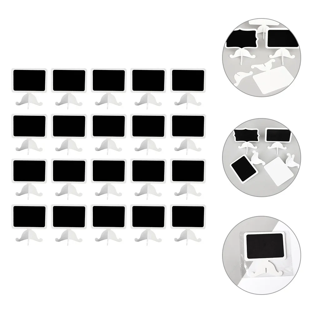 

20Pcs Creative Mini Chalkboard Small Blackboard Sign for Menu Message Home Office Display Mini Blackboard Message Board