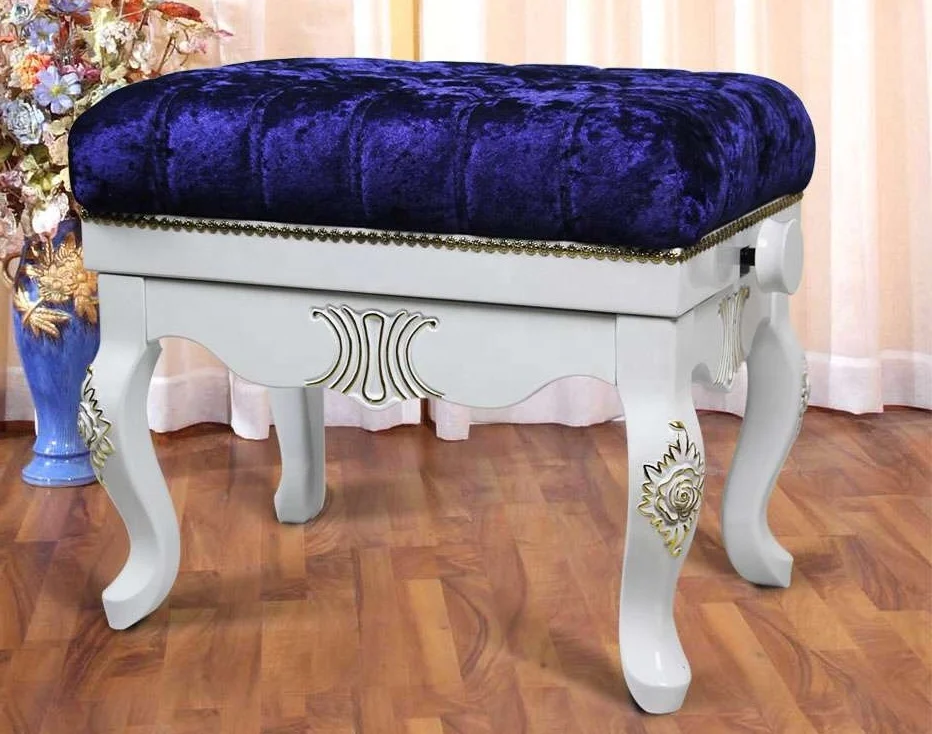 

Solid wooden adjustable piano chair with storage