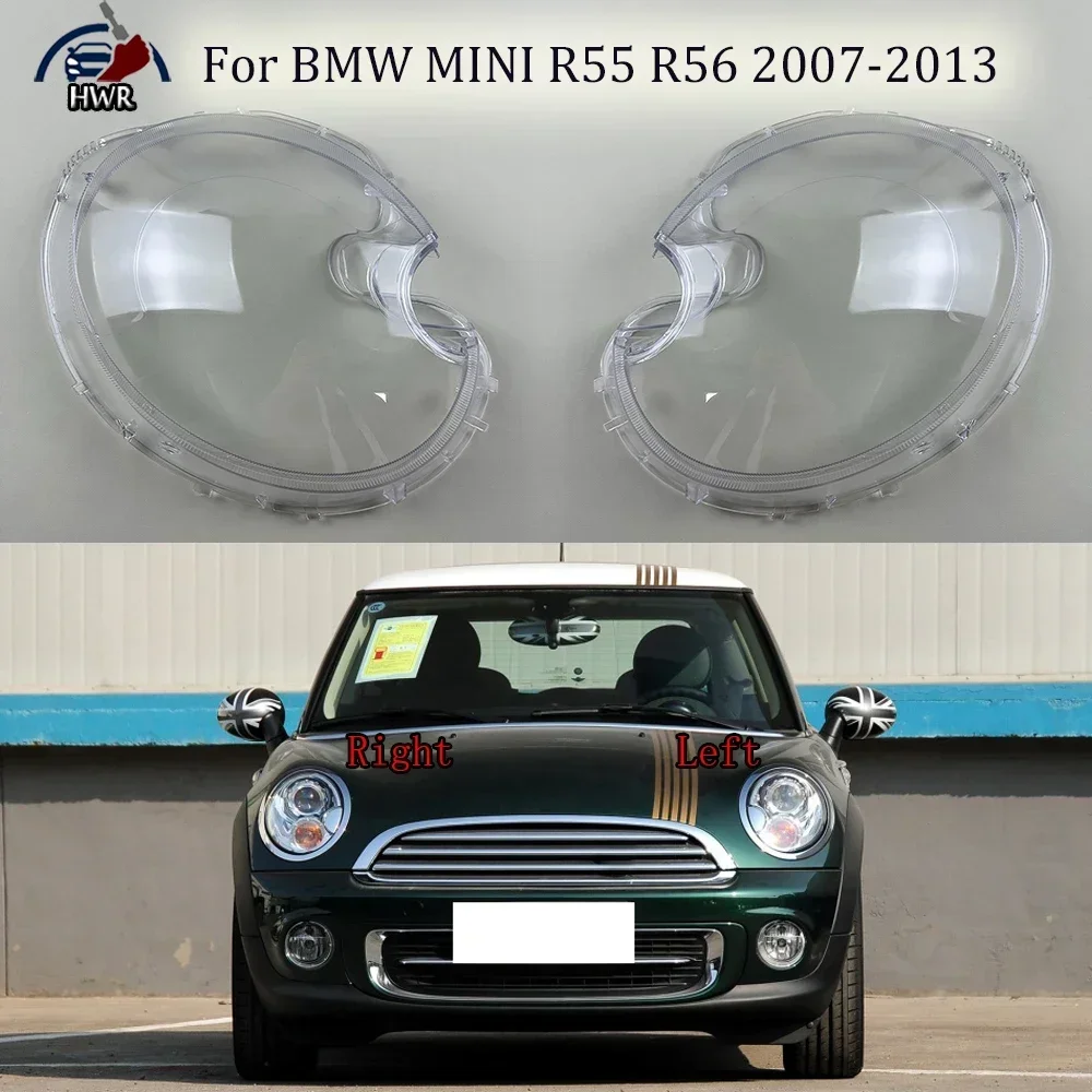 

For BMW MINI R55 R56 2007 2009 2010 2011 2012 2013 High Headlight Shell Mask Transparent Headlamp Cover Lampshdade Plexiglass