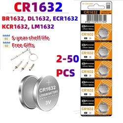 Original 3V 120mAh CR1632 baterie ogniwa monetowe CR 1632 DL1632 BR1632 LM1632 ECR1632 bateria litowa do klucz zdalny zegarków