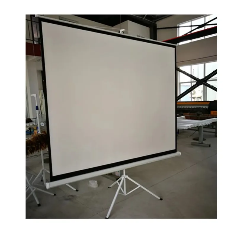 Home/school/office/indoor/outdoor 60 inch 150 inch portable screen tripod 4k high definition manual screen