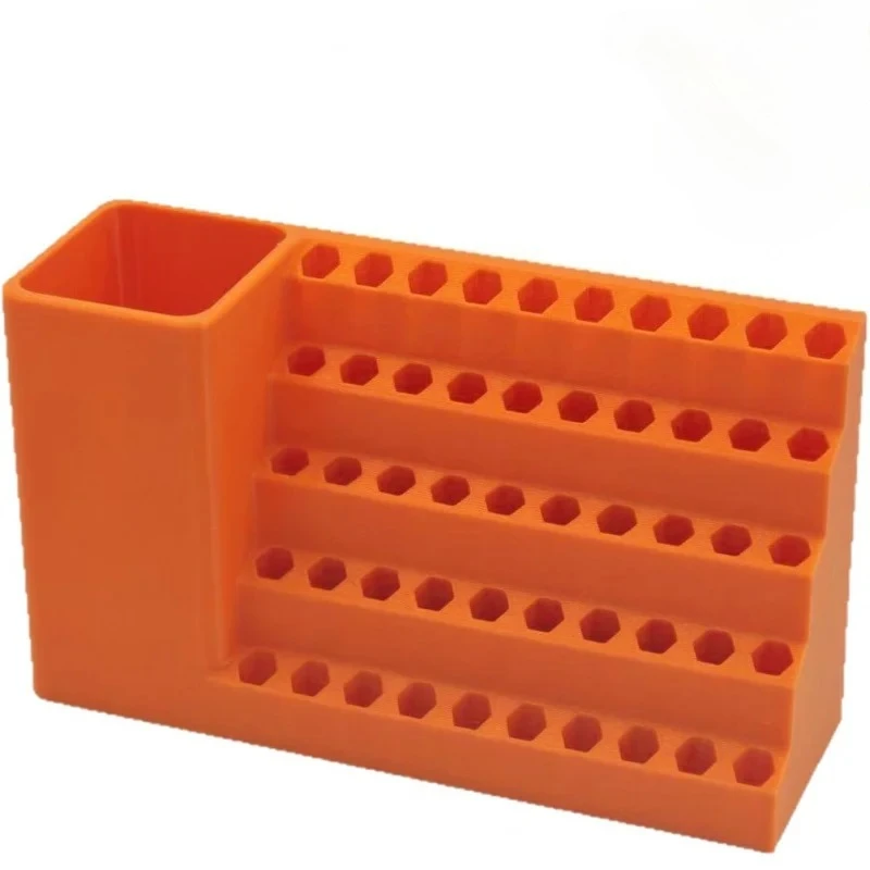 50-Hole Hex Screwdriver Bit Storage Box 1/4 Inch Impact Driver Bit Holder Organizer Durable Tool Box For DIY & Workshop