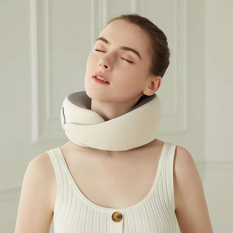 مدلك عنق الرحم متعدد الوظائف على شكل حرف U ، متعدد الأوضاع ، رغوة الذاكرة انتعاش بطيء ، مدلك الرقبة الاسترخاء والتدفئة الكهربائية