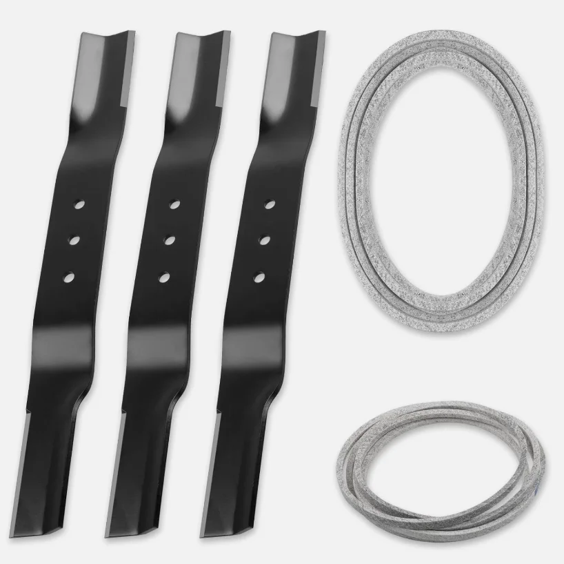 Cuchillas para Cortacésped de 20.5" x 2.25" y Kit de Correa de 122" (47") para Cortacéspedes Swisher Finish Cut