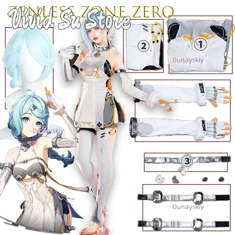 

BZenless Zone Zero Seed Oppolous Team Косплейコス Viss Presale Dla Kobiet Сексуальная Школьная Униформа Юбка Наряд Меха Хэллоуин
