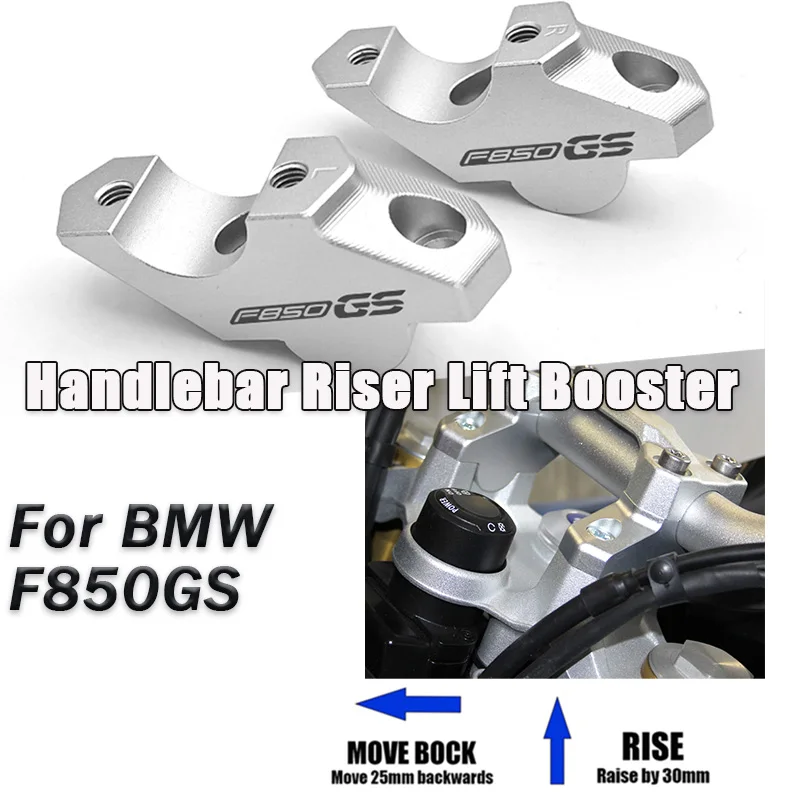 

With Offset Risers Clamp Extension Adapter For BMW F850GS F850 GSADV f850gs adv F 850 GS Motorcycle Handlebar Riser Lift Booster