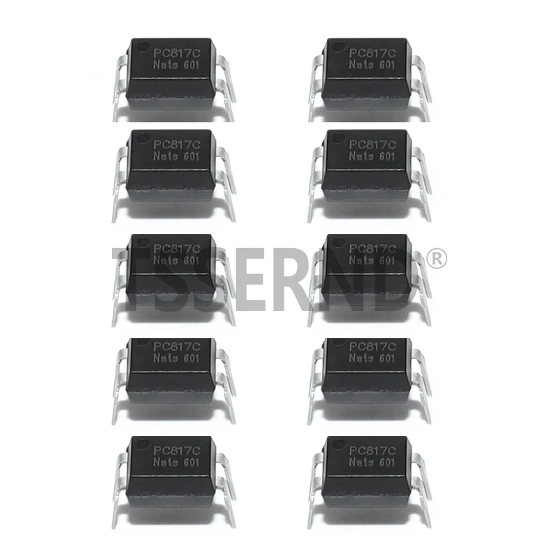 50PCS PC817 PC817C 817 817C EL817 5v Optocoupler FL817C PS817C DIP4 DIP Opto Coupler New and Original Optical Isolation IC Chip