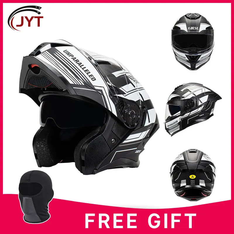 

DOT Approved Full Face Helmet Dual Lens Flip Up Motorcycle Helmets Motocross Racing Modular Helmet Cafe Racer Cascos Para Moto