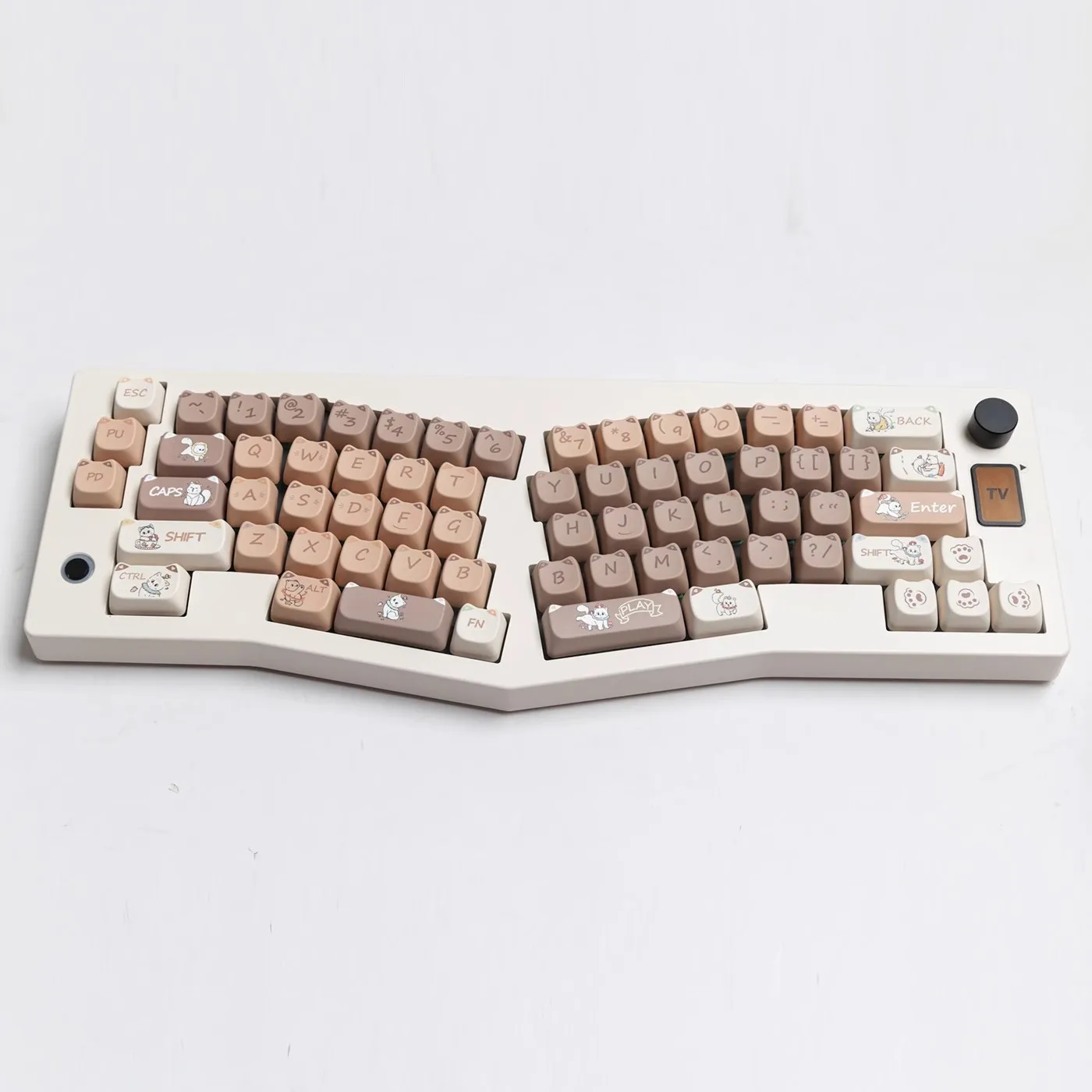 

140 Keys Naughty kitten PBT Keycap MAO Profile Five-sided sublimation Keycap For Gaming Mechanical Keyboard Keycap MX Switch