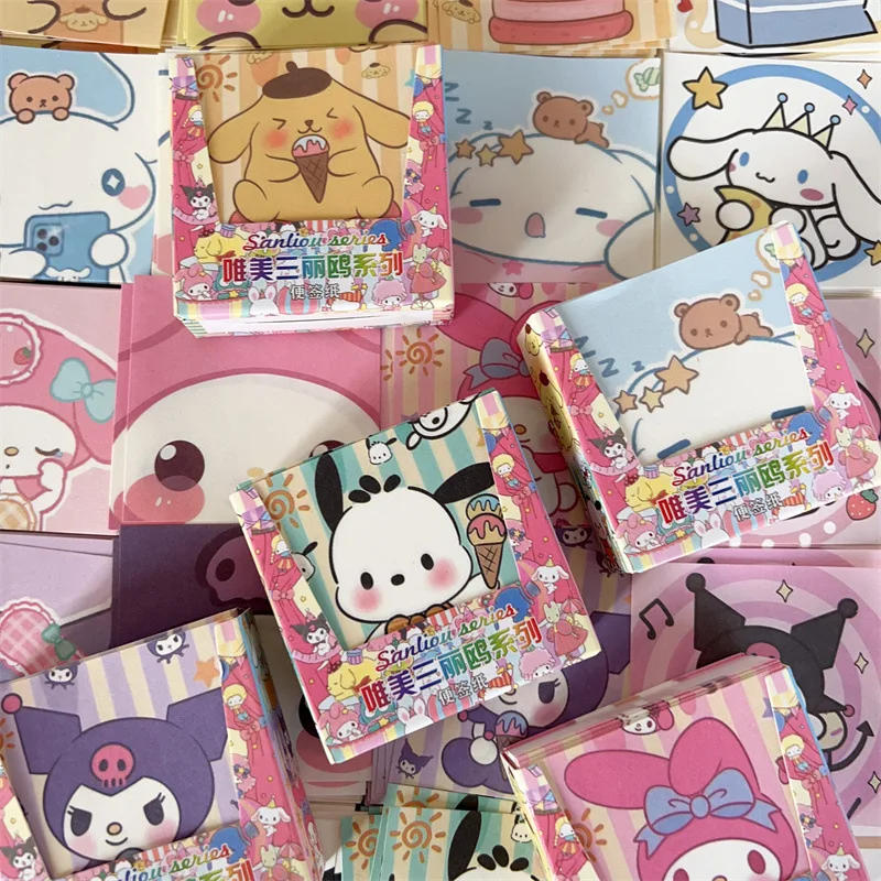 Sanrio style thickened paper hand account note paper cute cartoon note box gift decoration toy