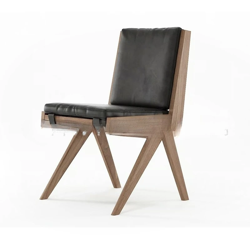 

Commercial dining table and chair combination Full solid wood cafe Casual backrest Armrest chair Restaurant chair