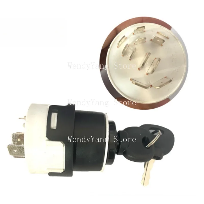 Suitable for 1 Oil Engine 50 Excavator Switch, Ignition Lock Switch, Start Key