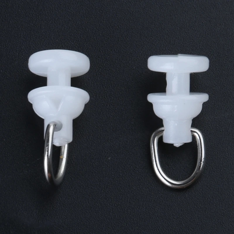 Curtain Track Runner 100Pcs Noiseless Operating Curtain Track Gliders Hooks Drop shipping