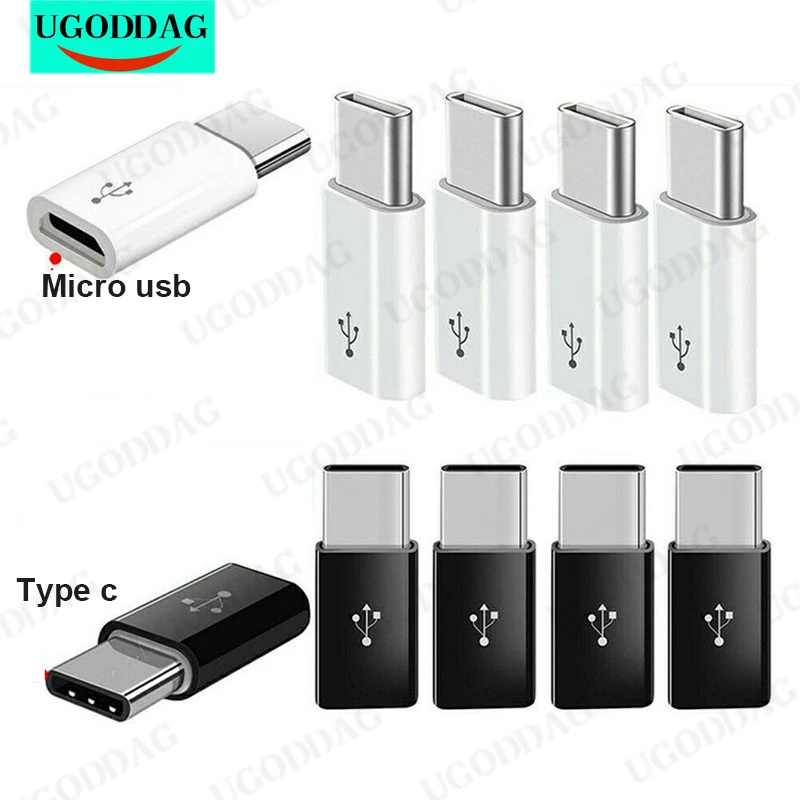 5 PCS Micro USB To Type-C Adapter Mobile Phone Adapter Microusb Connector for Huawei Xiaomi Samsung Galaxy A7 Adapter USB TypeC