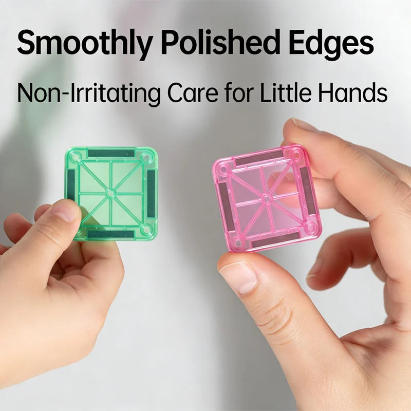 Jouets éducatifs Montessori, ensembles magnétiques, carreaux magnétiques pour enfants, cadeaux, blocs de Construction, modèle de bricolage, jouets de Construction