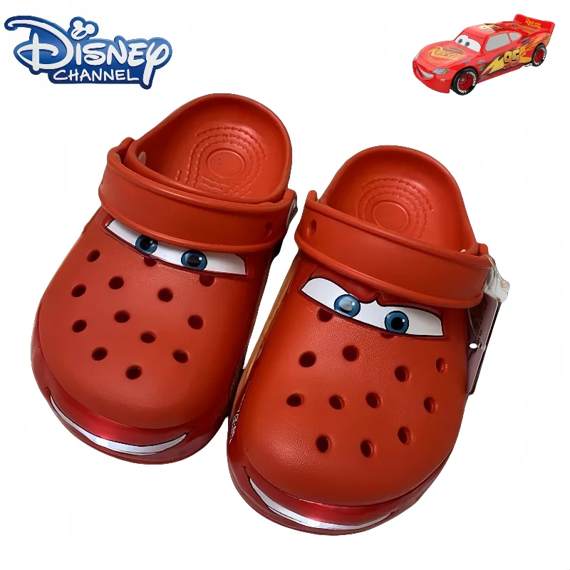 

Disney Lightning McQueen Flashing Cave Shoes Student Fashion Personality Creative Soft and Breathable Slippers holiday gift