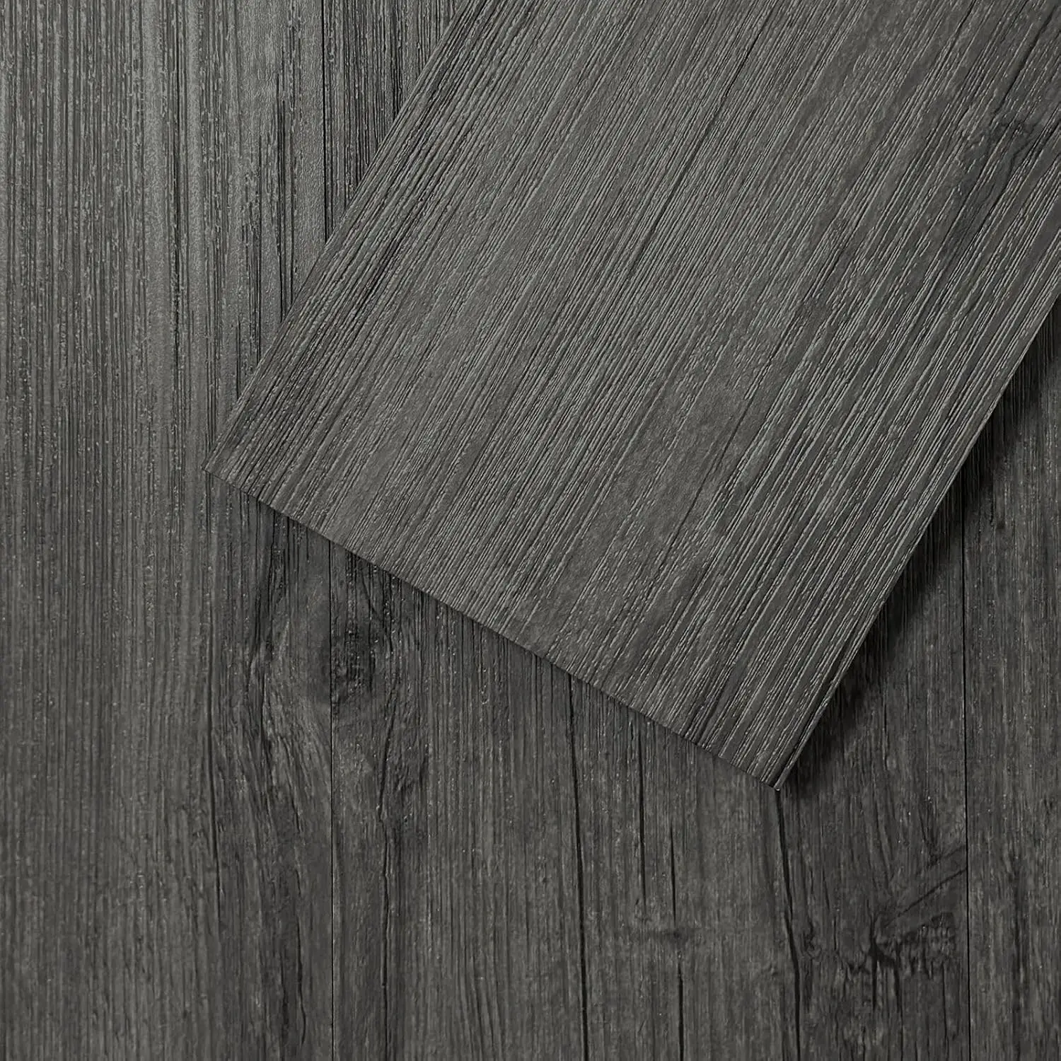 

Self-Adhesive Vinyl Flooring Planks, 54 Sq.Ft Waterproof Wood Grain Tiles, DIY for Apartment Bathroom