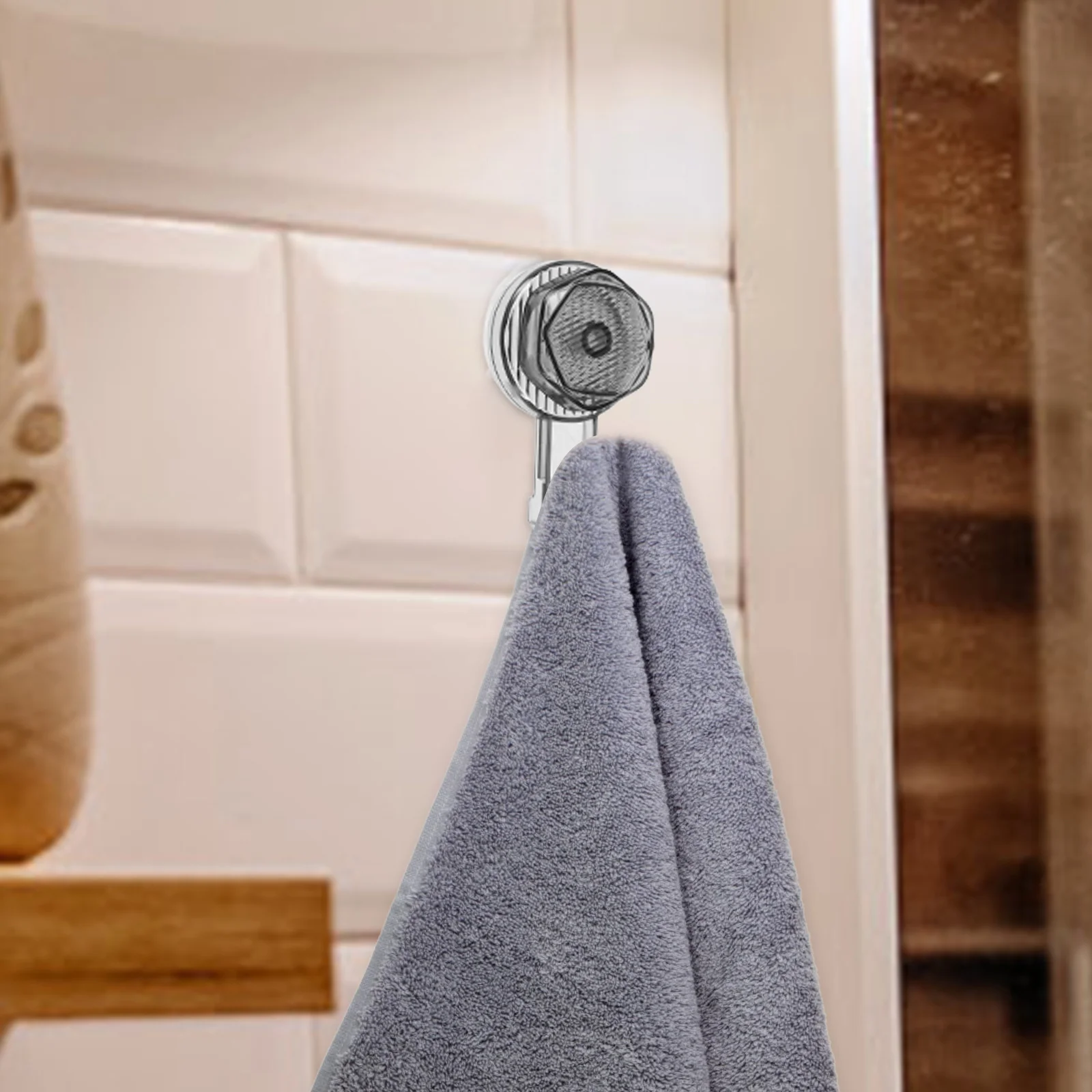 

Suction Cup Hooks For Bathroom Wall Towel Hanger No Punch Hole Heavy Duty Hanging Hook For Kitchen Shower Door Window