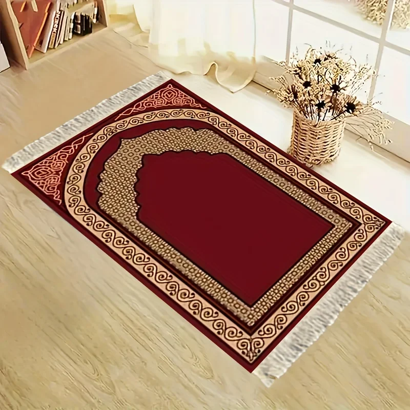 VIKAMAPortable Islamic Prayer Mat for Pilgrimage, Foldable Home Kneeling Mat, Muslim Prayer Mat for Pilgrimage Activities, Worsh