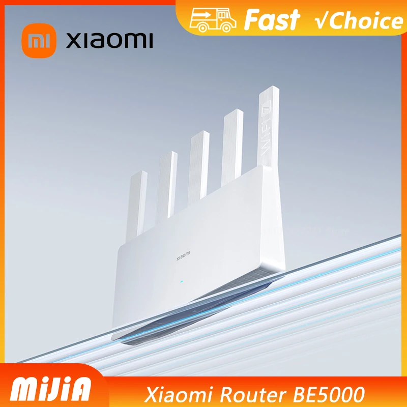 

NEW Xiaomi Router BE5000 Wi-Fi 7 2.4/5GHz Dual-Frequency Mesh 2.5G High-Speed Network Port IPTV OFDMA Signal Amplifier Mi Home