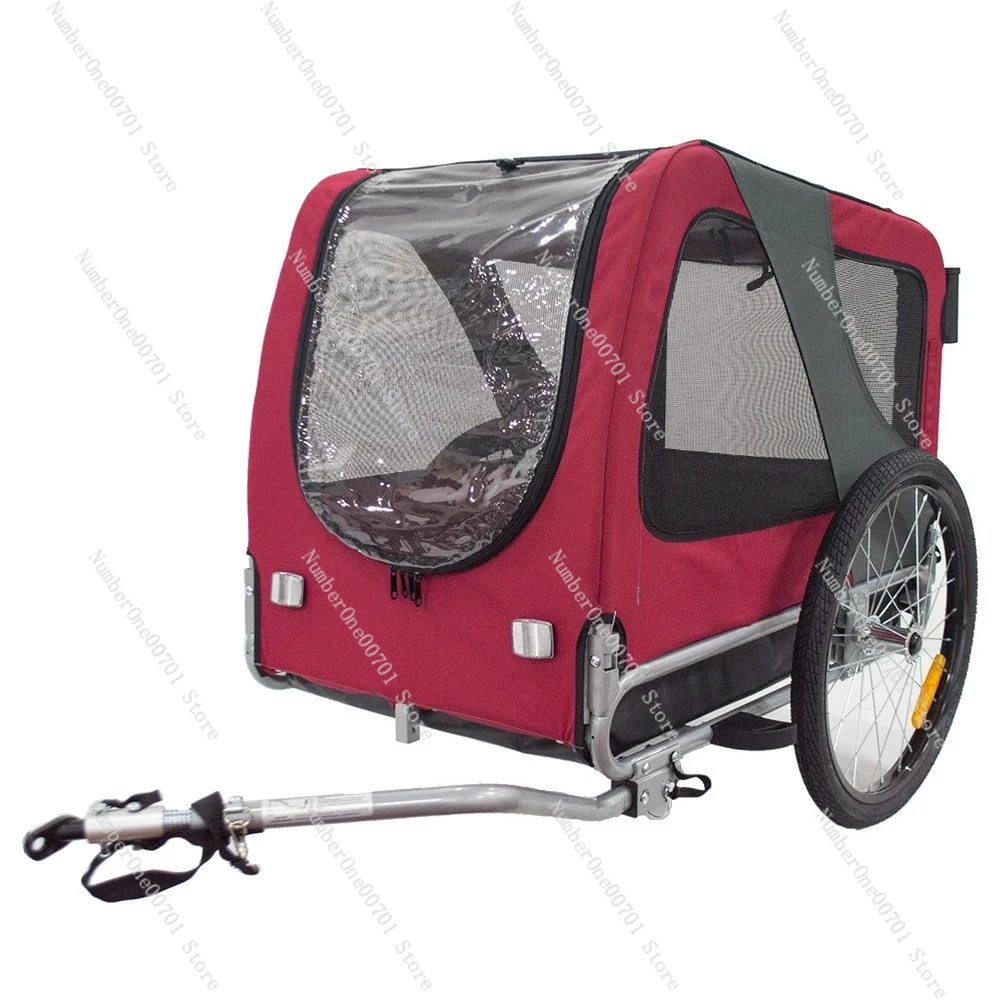 دراجة مقطورة الجملة دراجة الحيوانات الأليفة مقطورة M L XL حجم الكلب دراجة مقطورة الإفراج السريع وسهلة قابلة للطي 2 في 1 عربة
