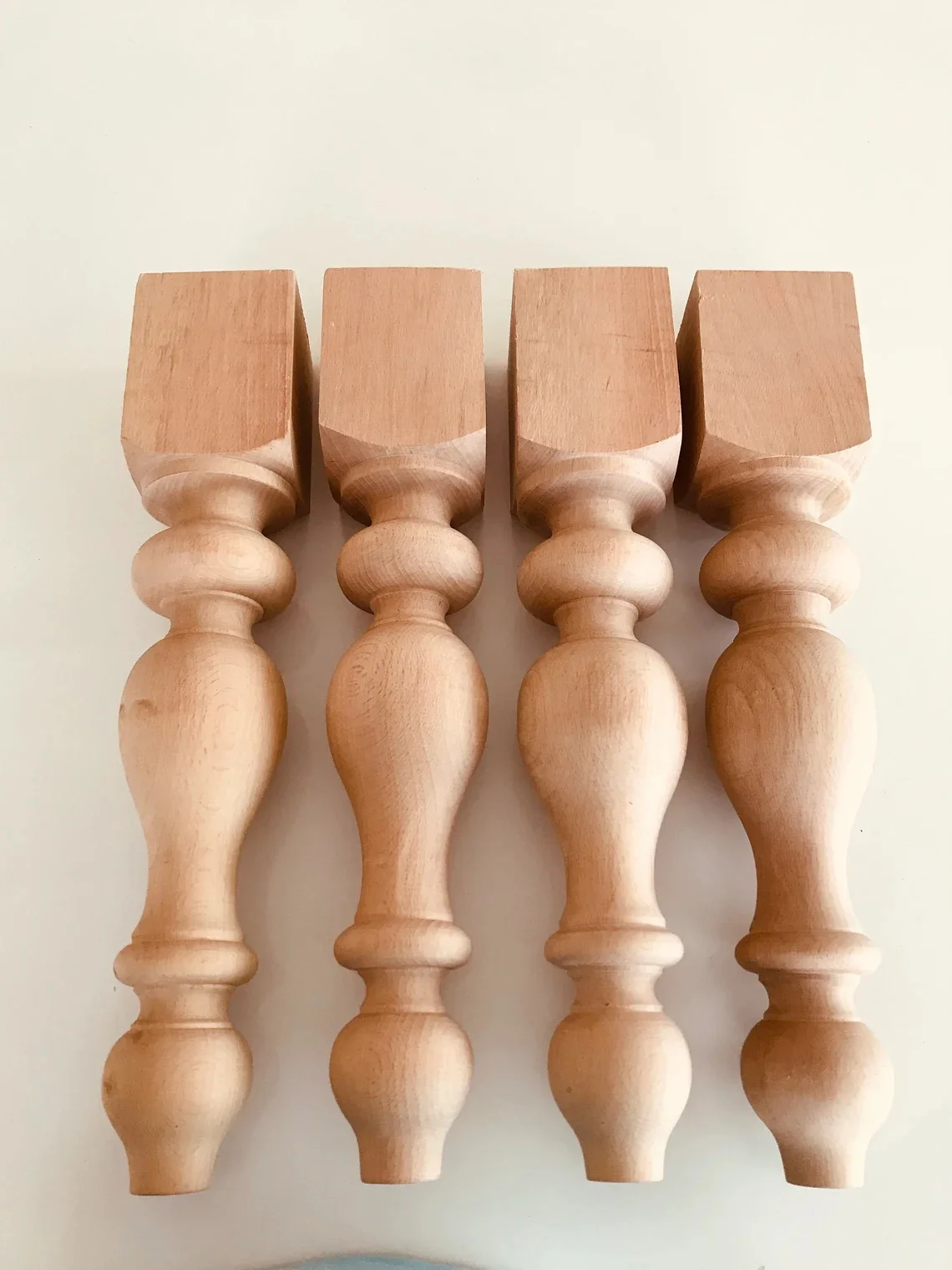 Wooden Tapered Unfinished Dining Table Legs Cabinet Table Legs Table Feet Wood Furniture Legs
