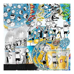 Diary of A Wimpy Kid Child Birthday Theme Party Decoration Set Party Supplies Cup Plate Banner Hat Gift Bag Tablecloth Baby Toy