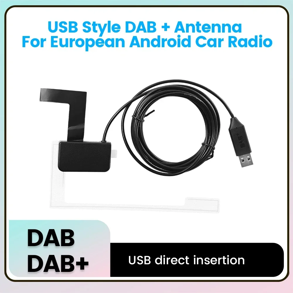 

DAB/DAB+ Автомобильный радиоприемник, антенна, монтаж на лобовое стекло, SMB, разъем SMA, прием, европейский GPS-приемник сигнала, USB «все в одном»