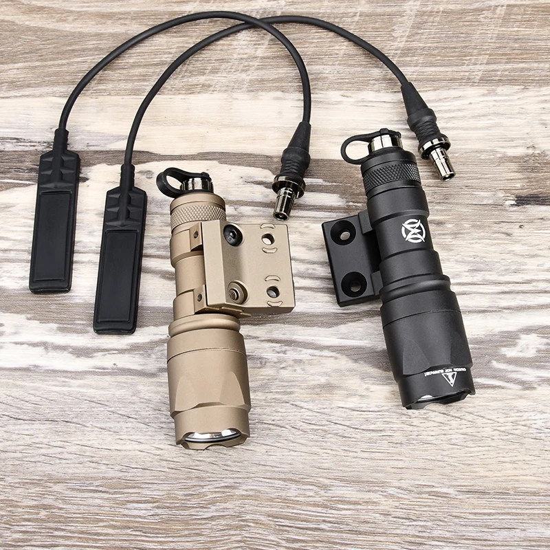 WADSN M300 Flashlight SMRM Mount For MLOK KEYMOD Tactical White LED Light M300A Airsoft Hunting Lamp Fit 20mm System