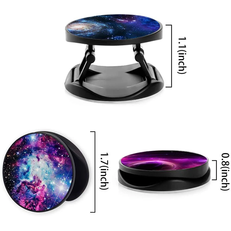 Picture 3: Phone Socket Grip Tok Phones Holder Round Fashion Air Sac Finger Ring Smartphone Desk Mount Foldable Expanding Mobile Support
