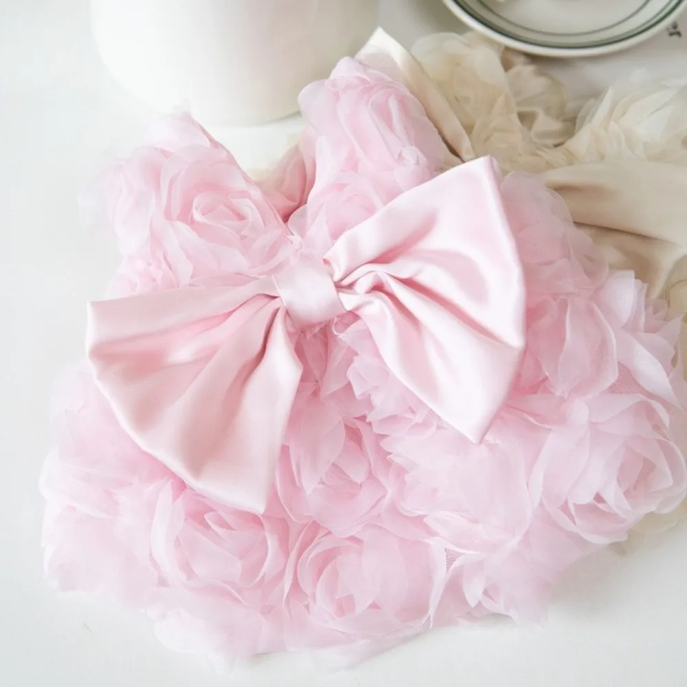 

Летние платья с цветочным узором для собак, платье с 3D розой, милый бант, одежда для собак, юбка для кошек, одежда для домашних животных, аксессуары для домашних животных, одежда для плюшевых щенков