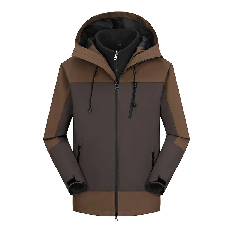 Conjuntos de dos piezas térmicos de lana impermeables para hombre