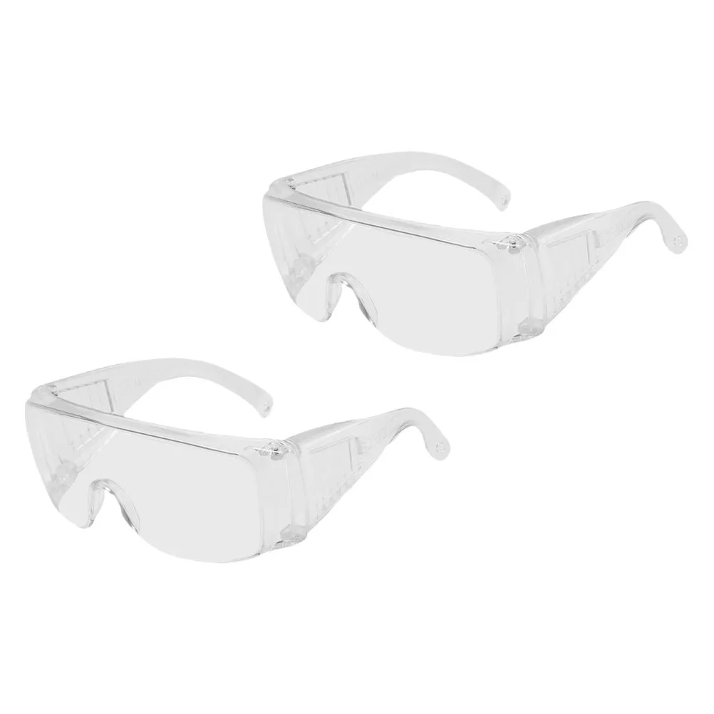 2Pairs Transparent Protective Goggles Impact Resistance Eye Protection Glasses for Driving Riding Sports Protective Glasses