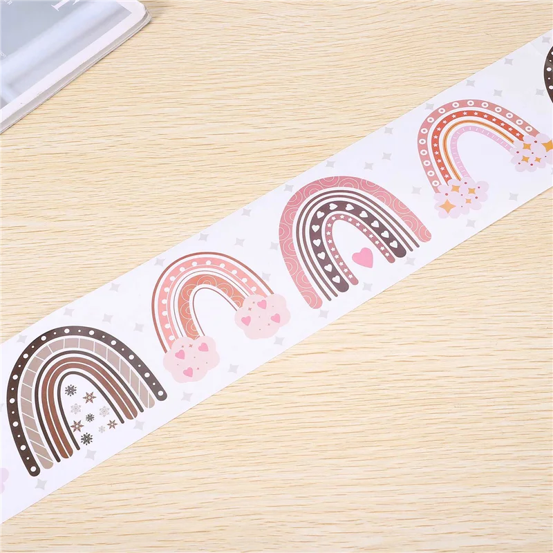 20 متر بوهو قوس قزح لوحة الإعلانات الحدود قوس قزح الحدود المستقيمة الفصول الدراسية أو ديكور المدرسة المنزلية #1