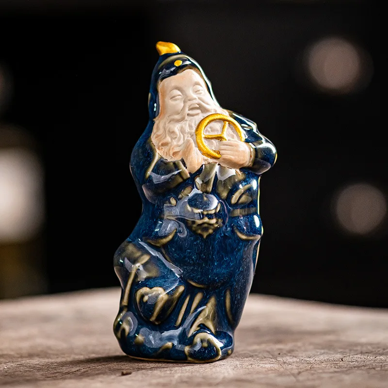 Ceramic Car God Tea Pet Tea Play Desktop Ornaments Living Room Decoration Gift Handicraft Kung Fu Tea Set Accessories