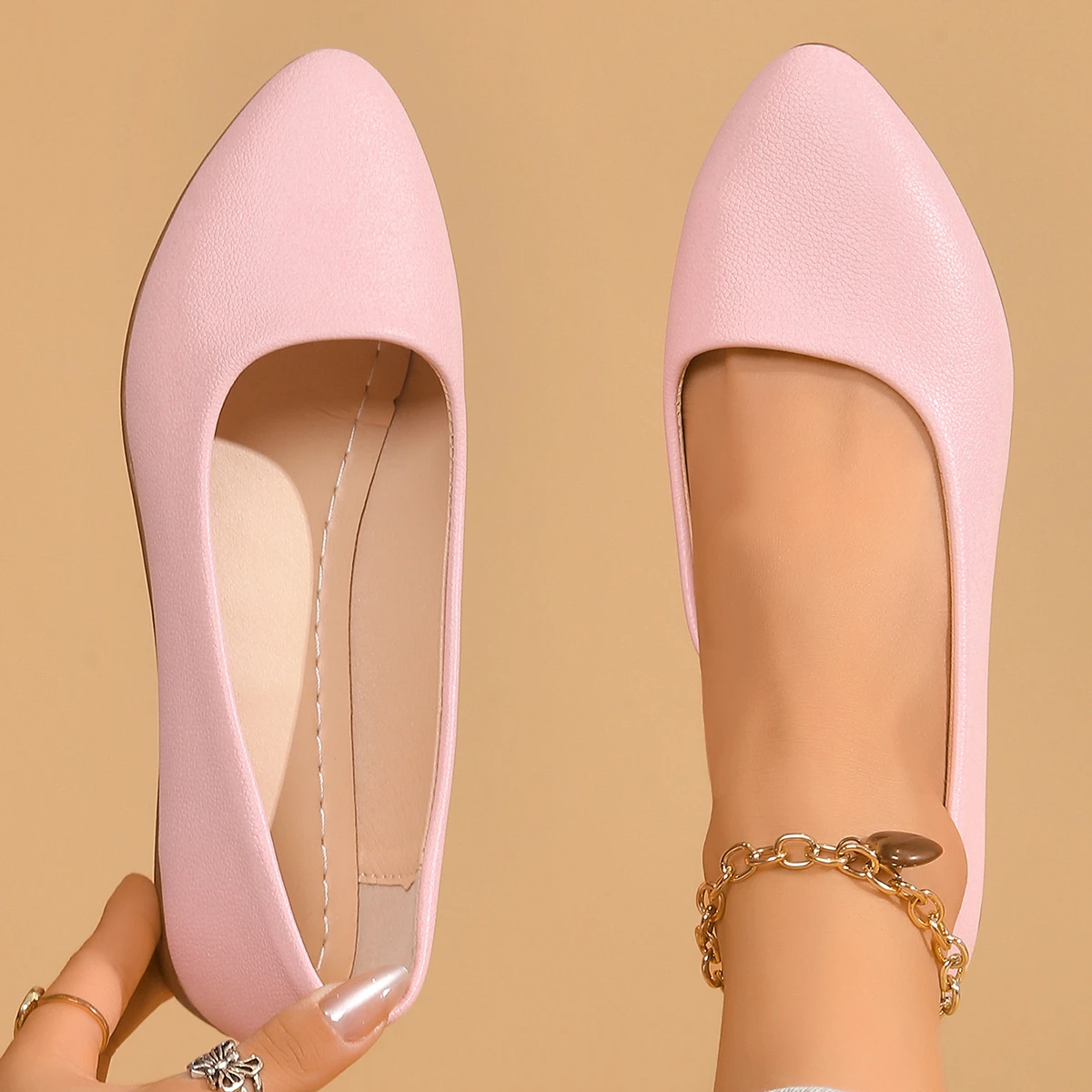Flat Shoes for Women 2025 New Special Models Comfortable Pumps Spring and Autumn Extra Large Size Slip-on Women's Casual Shoes