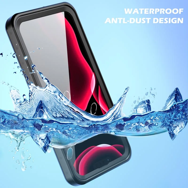 Professional 10 Meter Waterproof Case For iPhone 15 14 13 11 Pro Max 12 Mini  Shock Drop Diving Cover for iPhone Xs Max XR 7 8