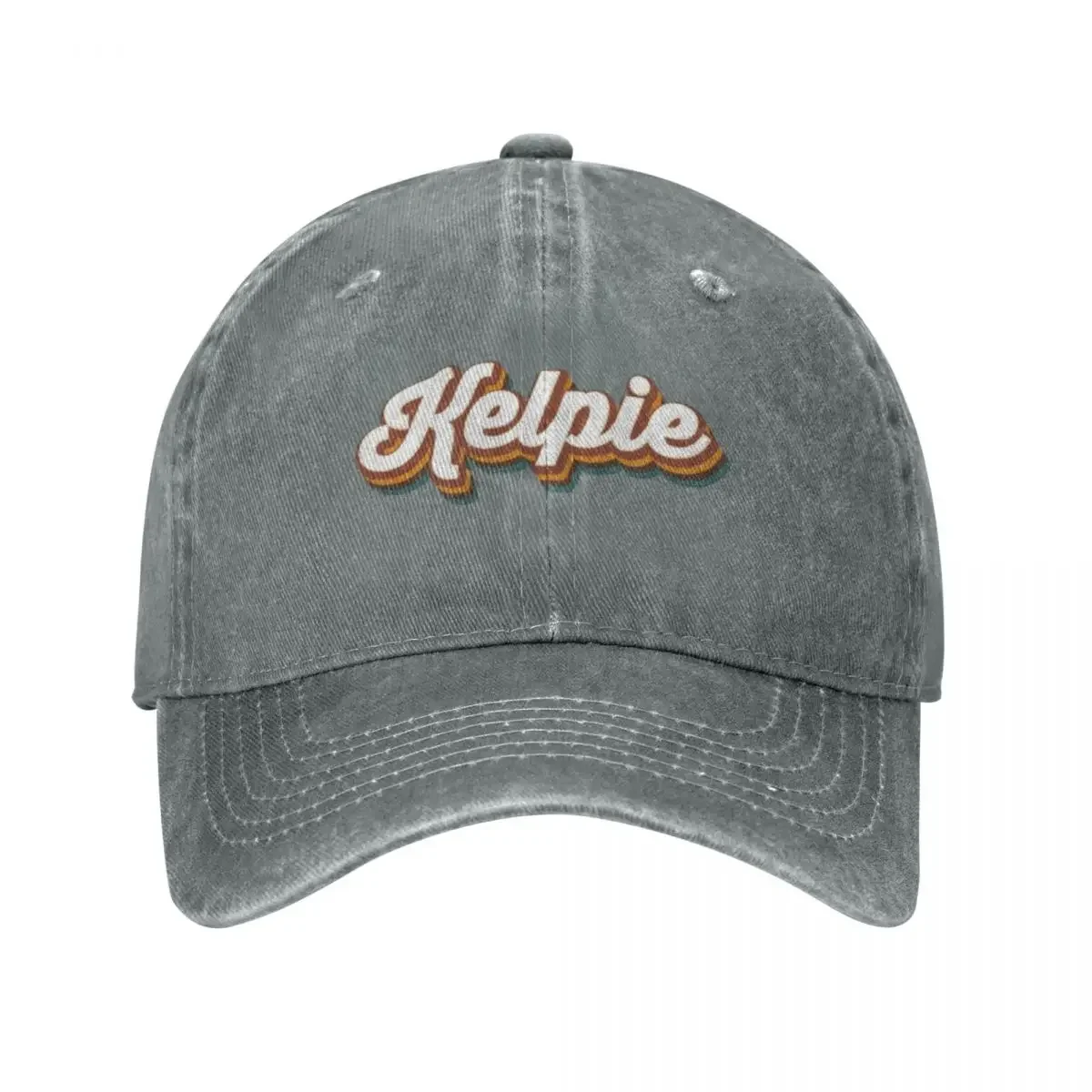 Kelpie - Australian Kelpie Retro Baseball Caps Snapback Denim Fabric Hat Outdoor Adjustable Casquette Sports Baseball Cowboy Hat